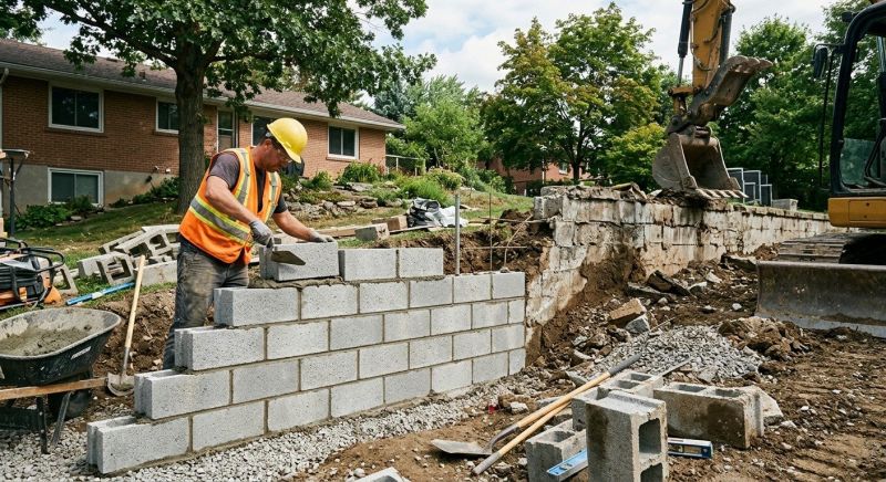 Cinder Blocks Installation in Stamford, CT